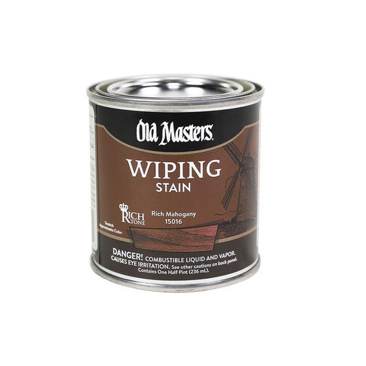 Old Masters Semi-Transparent Rich Mahogany Oil-Based Wiping Stain 1/2 pt