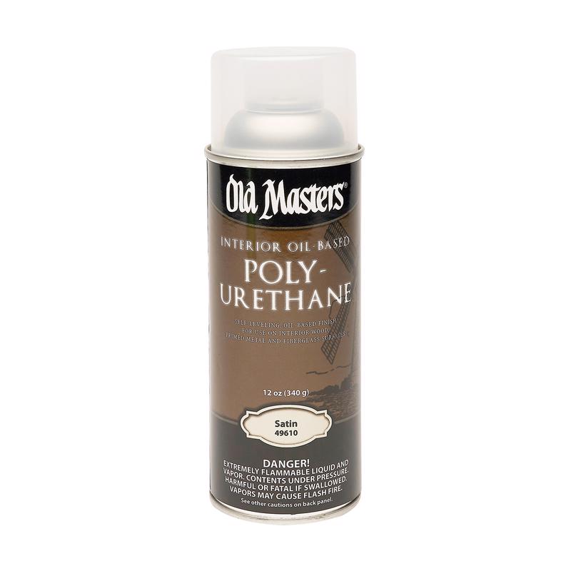 Old Masters Satin Clear Oil-Based Polyurethane Spray 12 oz
