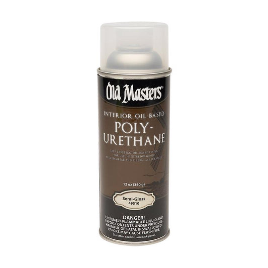 Old Masters Semi-Gloss Clear Oil-Based Polyurethane Spray 12 oz
