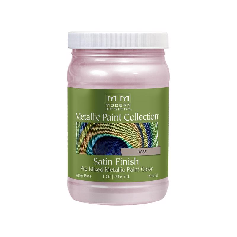 Modern Masters Shimmer Satin Rose Metallic Paint 1 qt