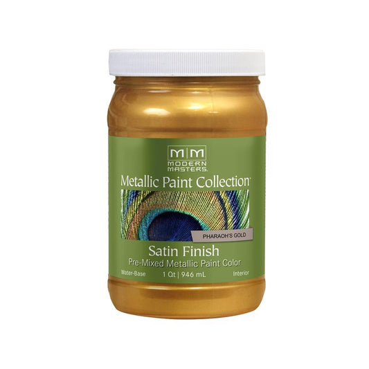 Modern Masters Shimmer Satin Pharaoh's Gold Metallic Paint 1 qt