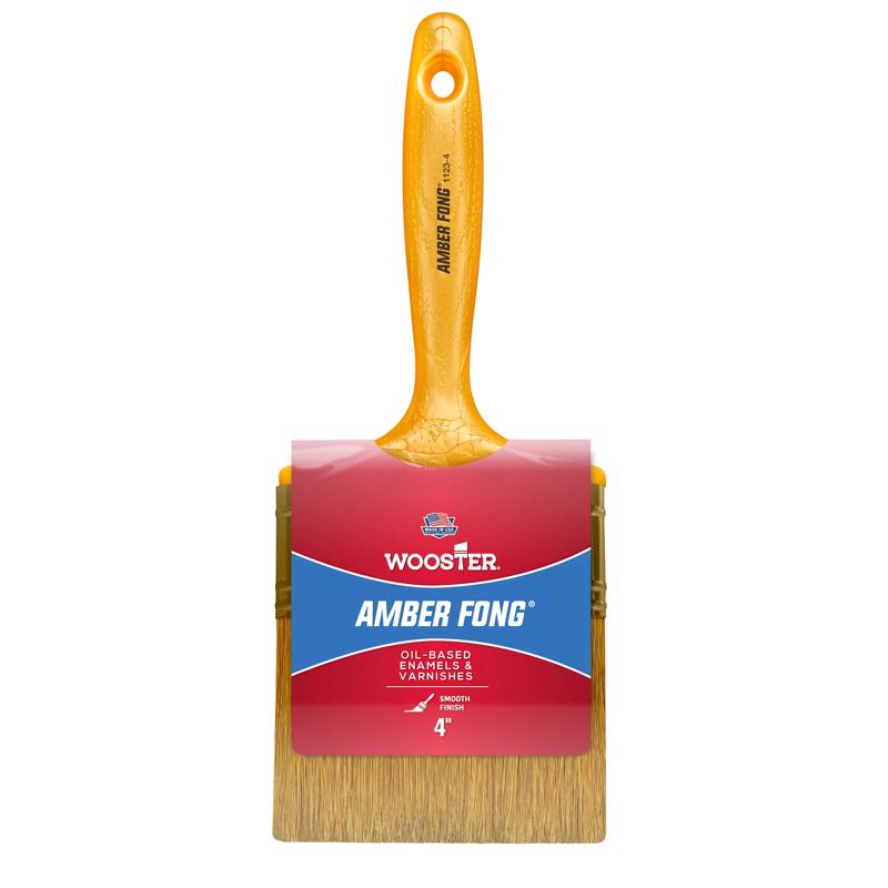 Wooster Amber Fong 4 in. Soft Flat Oil-Based Paint Brush