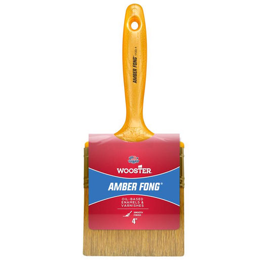 Wooster Amber Fong 4 in. Soft Flat Oil-Based Paint Brush