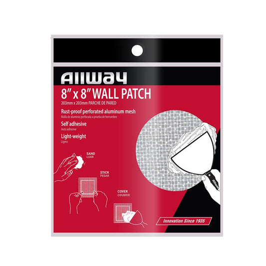 Allway 8 in. L X 8 in. W Fiberglass White Self Adhesive Drywall Mesh Patch