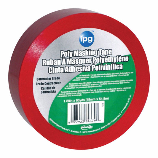 IPG Stucco 1.88 in. W X 60 yd L Red High Strength Masking Tape 1 pk