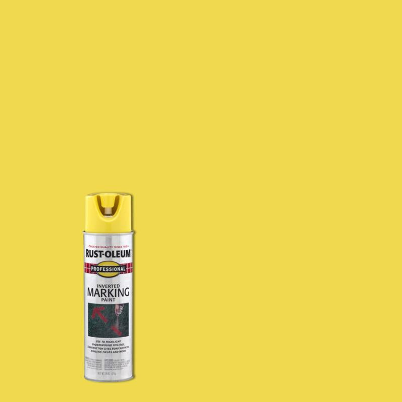 Rust-Oleum Professional High Visibility Yellow Inverted Marking Paint 15 oz