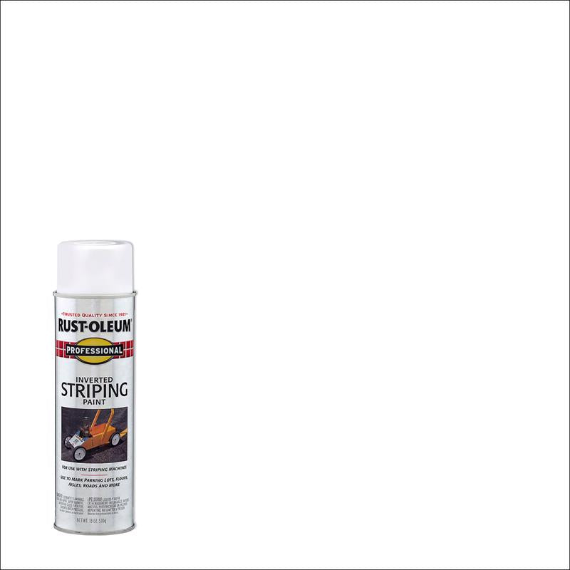 Rust-Oleum Professional White Inverted Striping Paint 18 oz
