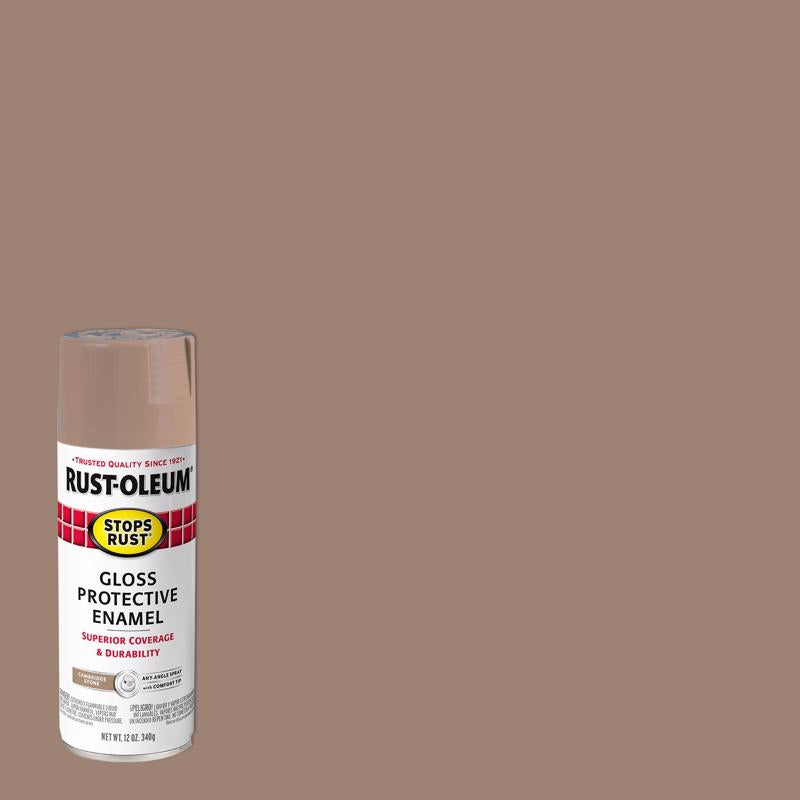 Rust-Oleum Stops Rust Gloss Cambridge Stone Spray Paint 12 oz