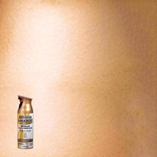 Rust-Oleum Universal Metallic Satin Bronze Metallic Spray Paint 11 oz