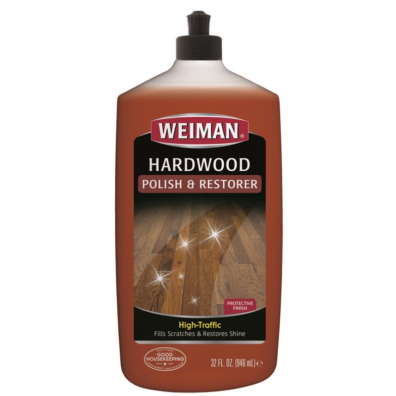 Weiman High Traffic High Gloss Hardwood Floor Polish & Restorer Liquid 32 oz