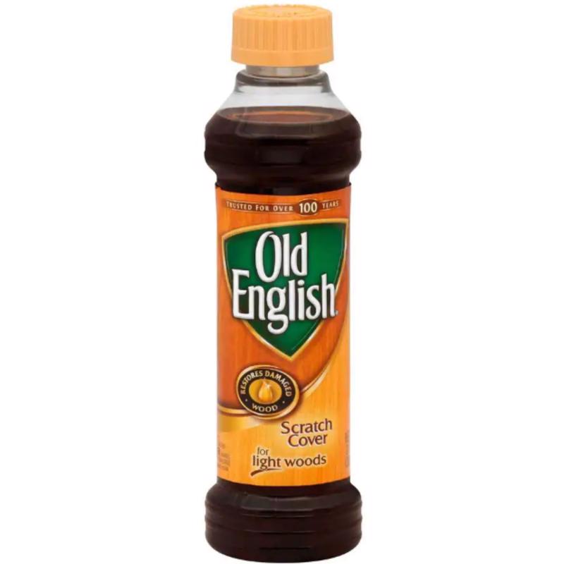 Old English No Scent Scratch Cover Polish Light Wood 8 oz Liquid