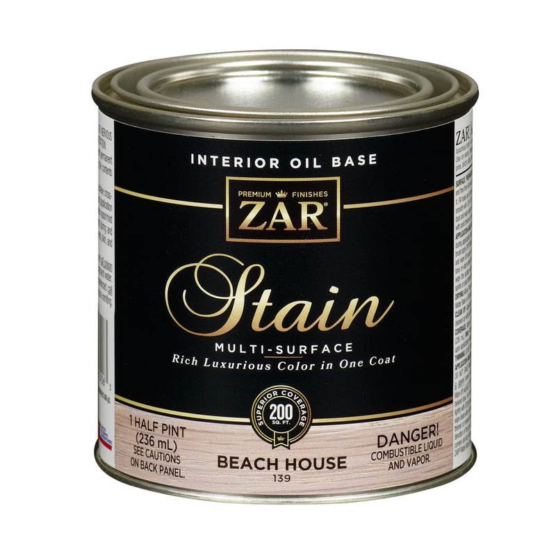 ZAR Semi-Transparent Beach House Oil-Based Polyurethane Wood Stain 1/2 pt