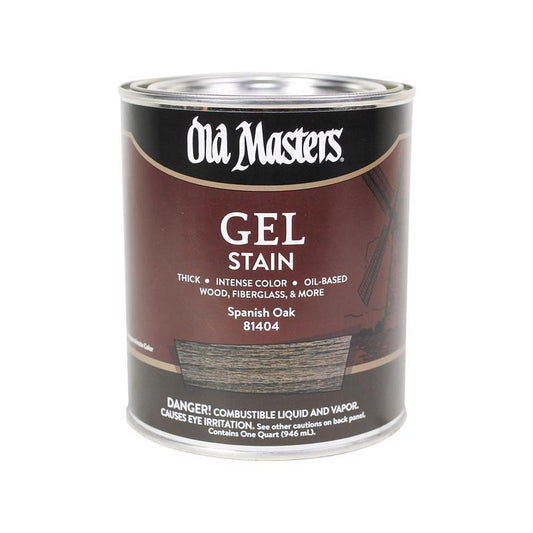 Old Masters Semi-Transparent Spanish Oak Oil-Based Alkyd Gel Stain 1 qt