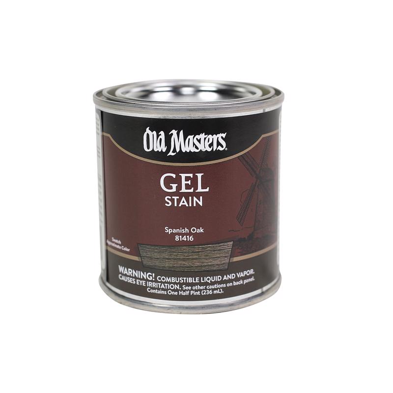 Old Masters Semi-Transparent Spanish Oak Oil-Based Alkyd Gel Stain 1/2 pt