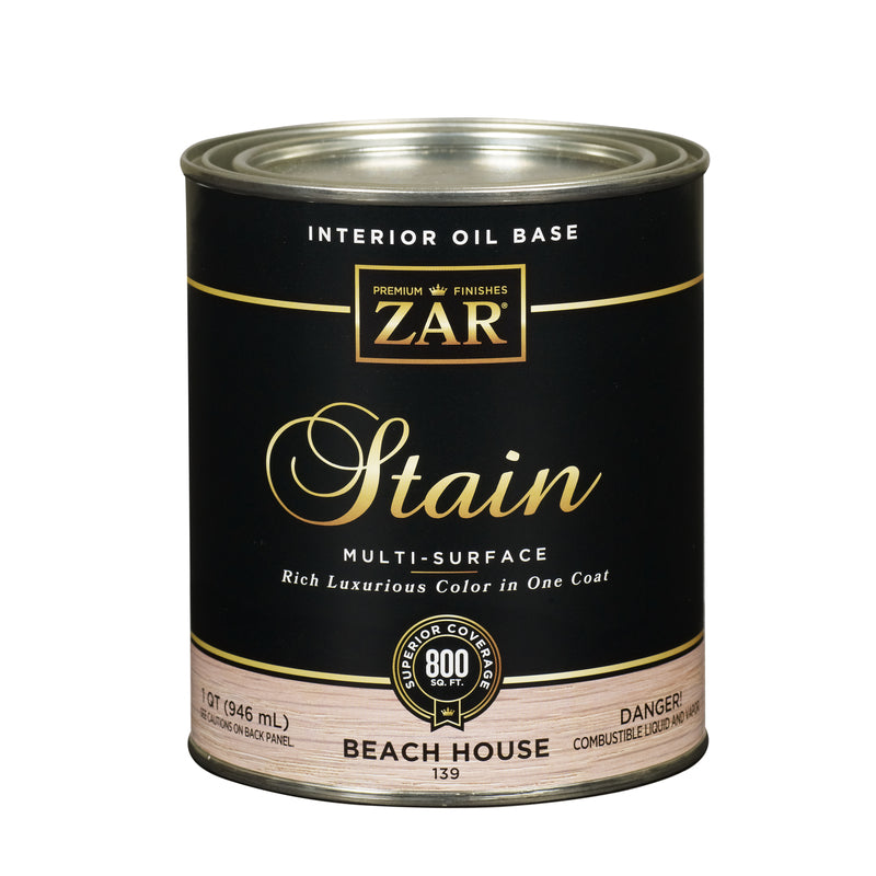 ZAR Semi-Transparent Beach House Oil-Based Polyurethane Wood Stain 1 qt