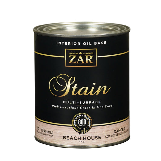 ZAR Semi-Transparent Beach House Oil-Based Polyurethane Wood Stain 1 qt