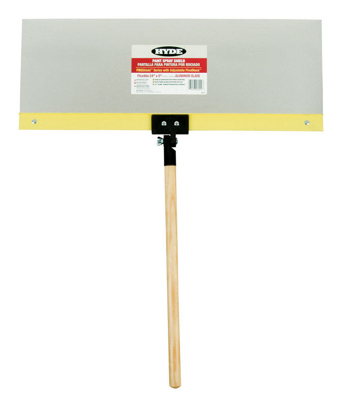 Hyde ProShield 9 in. W X 24 in. L Silver Aluminum Paint Spray Shield