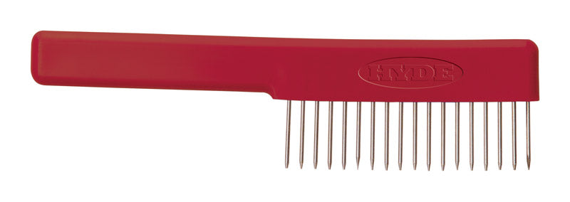 Hyde Red Stainless Steel Paint Brush Cleaning Comb