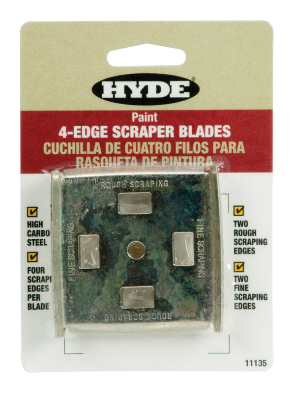 Hyde 2-1/2 in. W High Carbon Steel 4-Edge Scraper Blade