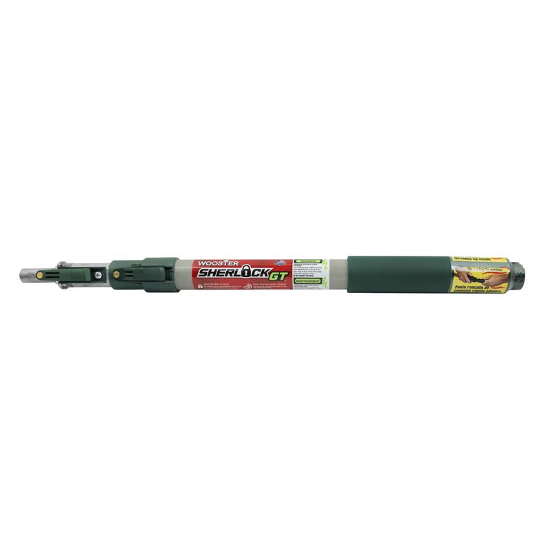 Wooster Sherlock GT Telescoping 2 ft. L X 1.875 in. D Aluminum/Fiberglass Extension Pole Green/Gray
