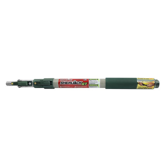 Wooster Sherlock GT Telescoping 2 ft. L X 1.875 in. D Aluminum/Fiberglass Extension Pole Green/Gray