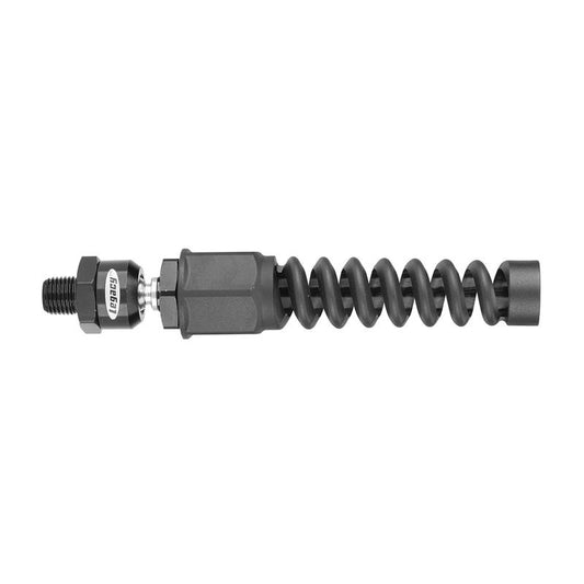 Legacy Flexzilla Anodized Aircraft Aluminum Reusable Ball Swivel 3/8 in. Male X 1/4 in. Male 1 pc