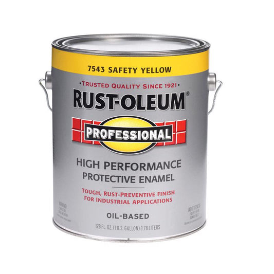 Rust-Oleum Professional Indoor and Outdoor Safety Yellow Protective Enamel 1 gal