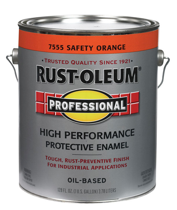 Rust-Oleum Professional Indoor and Outdoor Safety Orange Protective Paint 1 gal