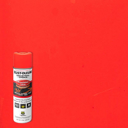 Rust-Oleum Industrial Choice Gloss Fluorescent Red-Orange Marking Paint 17 oz