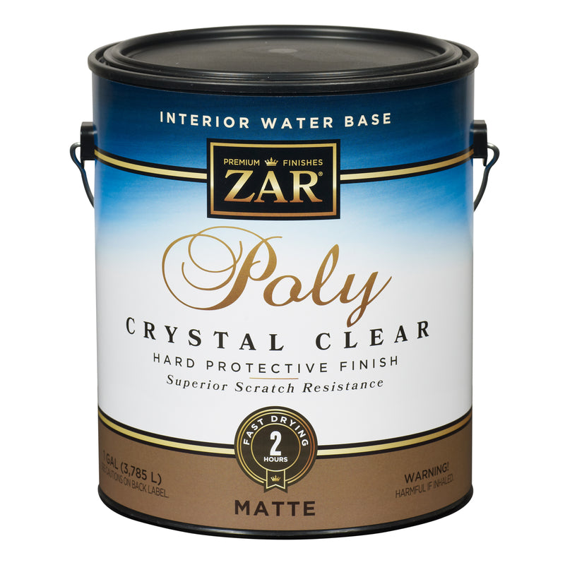 ZAR Antique Flat Clear Water-Based Polyurethane 1 gal