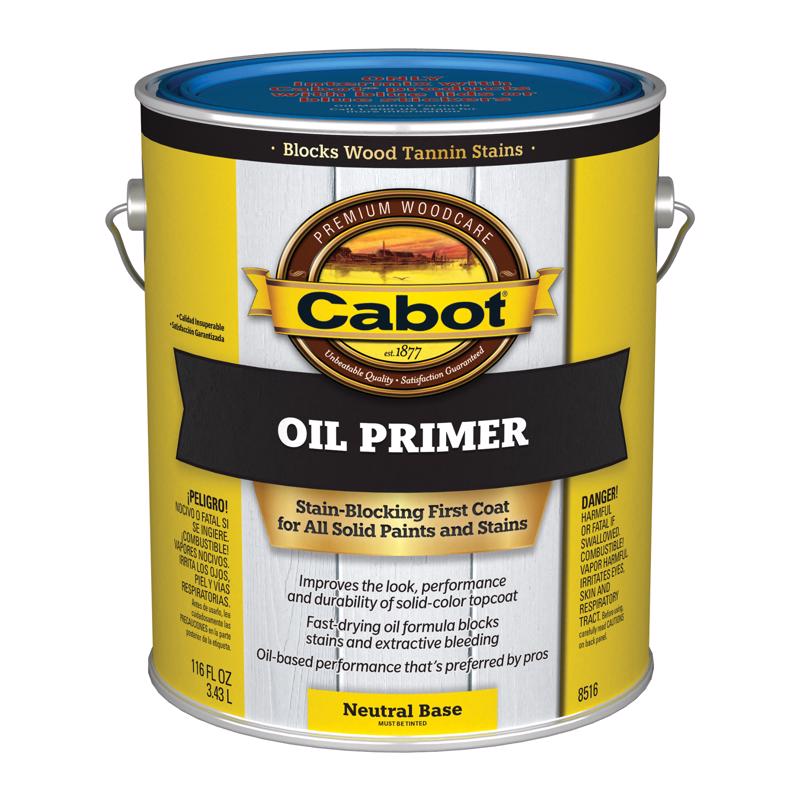 Cabot Oil Primer Low VOC Neutral Base Solvent-Based Alkyd Primer 1 gal