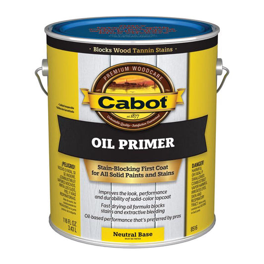 Cabot Oil Primer Low VOC Neutral Base Solvent-Based Alkyd Primer 1 gal