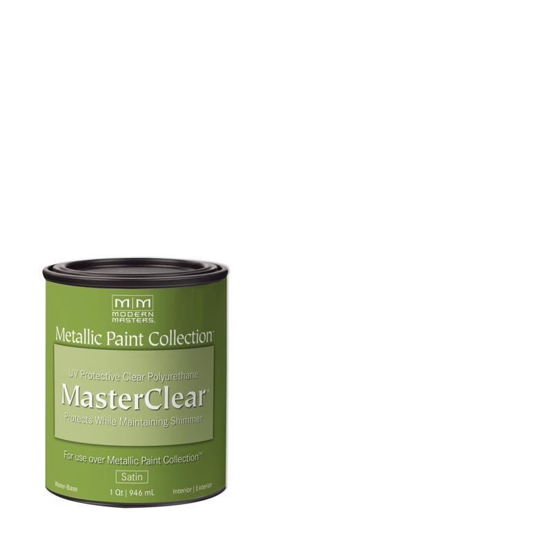 Modern Masters MasterClear Satin Clear Water-Based Protective Coating 1 qt