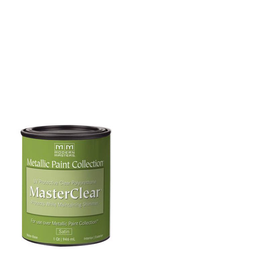 Modern Masters MasterClear Satin Clear Water-Based Protective Coating 1 qt