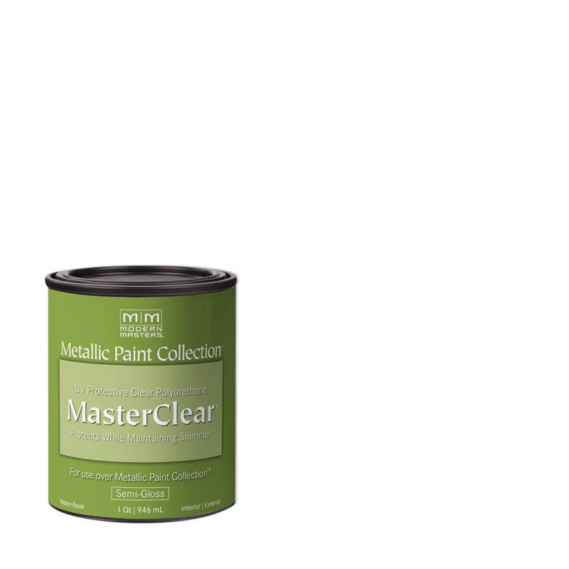 Modern Masters MasterClear Semi-Gloss Clear Water-Based Protective Coating 1 qt