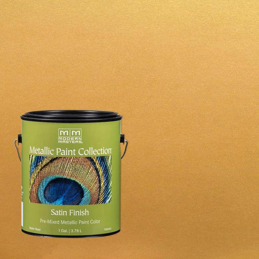 Modern Masters Metallic Paint Collection Satin Pharaoh's Gold Water-Based Metallic Paint 1 gal