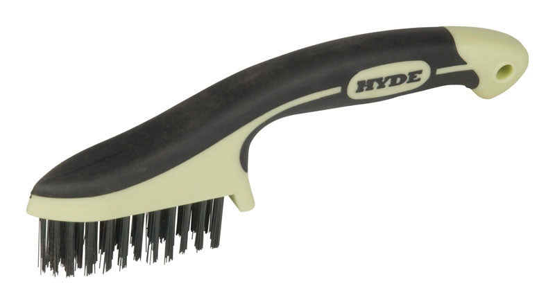 Hyde MAXXGRIP PRO 0.75 in. W X 8.75 in. L Carbon Steel Wire Brush