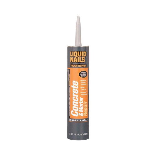 Liquid Nails Concrete & Mortar Repair High Strength Acrylic Gray Concrete Bonding Agent 10.3 oz