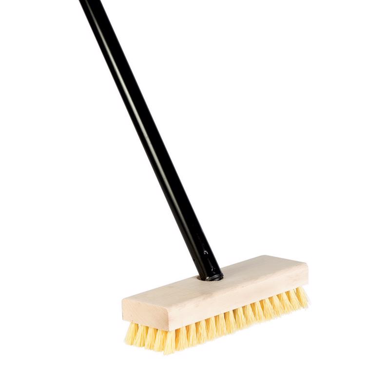DQB 7-3/4 in. W 48 in. Metal Handle Scrub Brush