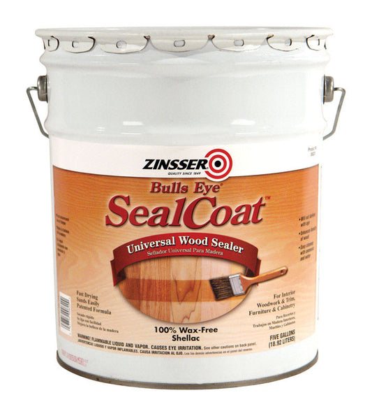 Zinsser Bulls Eye SealCoat Clear Sanding Sealer 5 gal