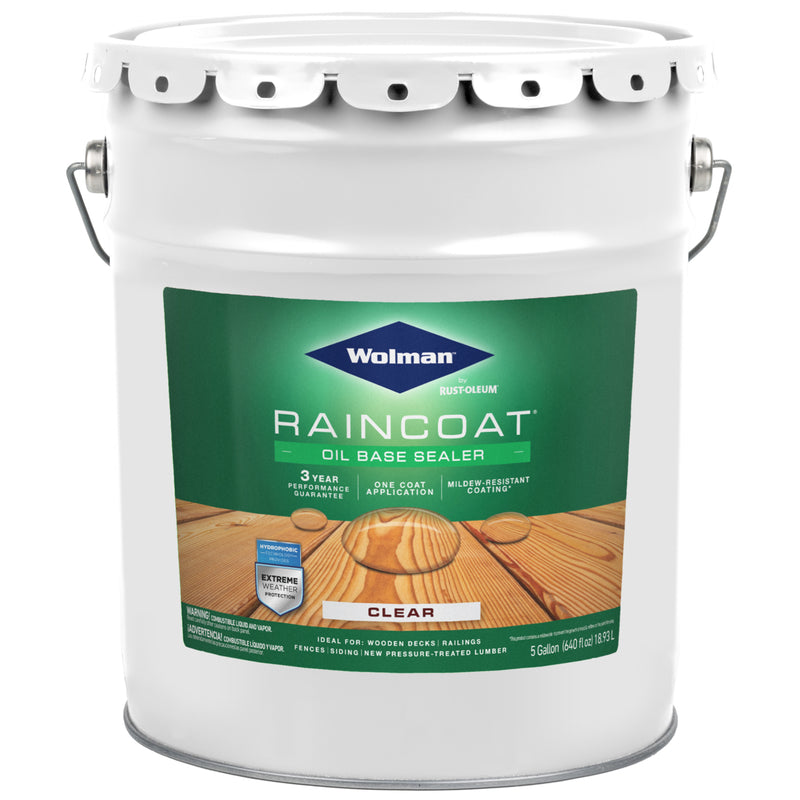 Wolman RainCoat Satin Clear Oil-Based Wood Sealant 5 gal