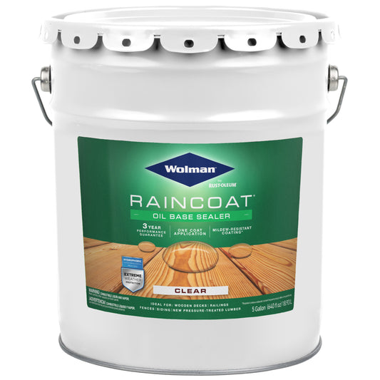 Wolman RainCoat Satin Clear Oil-Based Wood Sealant 5 gal