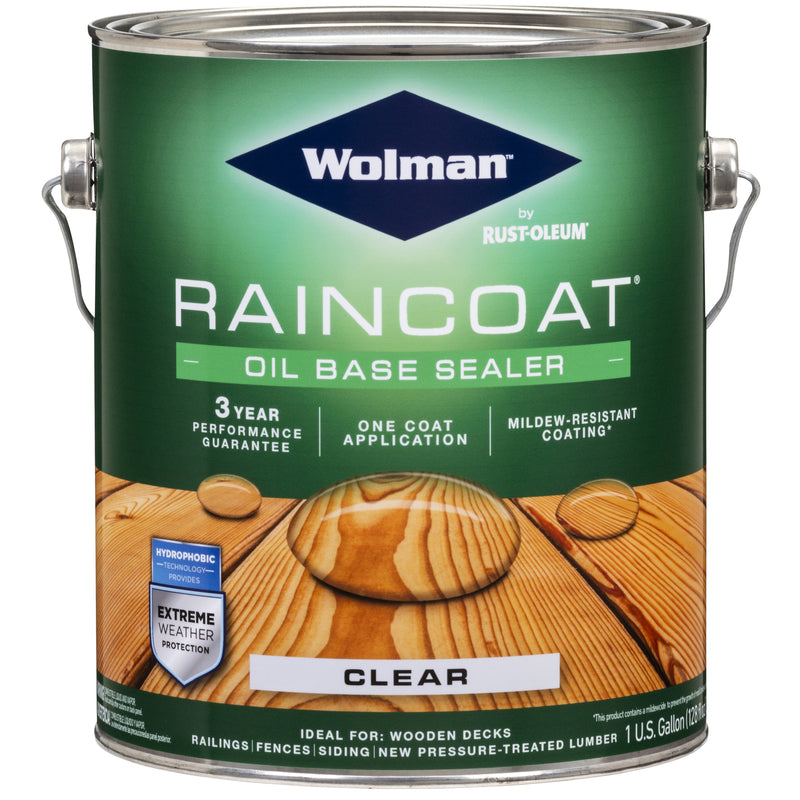 Wolman RainCoat Satin Clear Oil-Based Wood Sealant 1 gal
