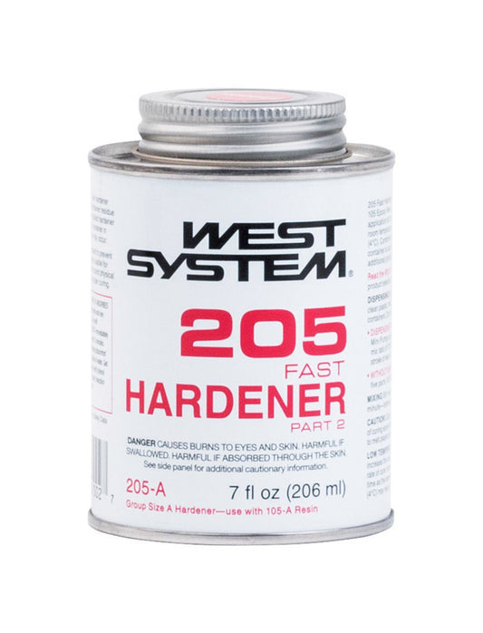 West System 205 Hardener High Strength Epoxy Clear Fast Hardener Curing Agent 7 oz
