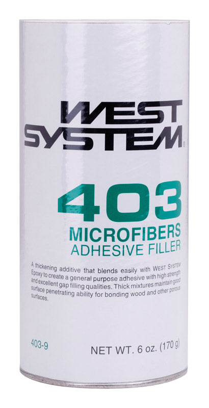 West System 403 Filler Extra Strength Microfibers Off-White Adhesive Filler 6 oz