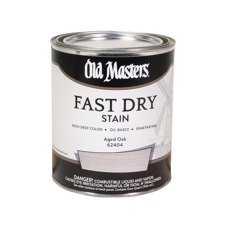Old Masters Semi-Transparent Aged Oak Oil-Based Alkyd Fast Dry Wood Stain 1 qt