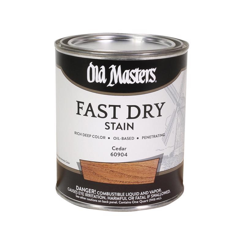 Old Masters Professional Semi-Transparent Cedar Oil-Based Alkyd Fast Dry Wood Stain 1 qt