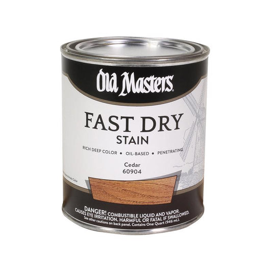 Old Masters Professional Semi-Transparent Cedar Oil-Based Alkyd Fast Dry Wood Stain 1 qt
