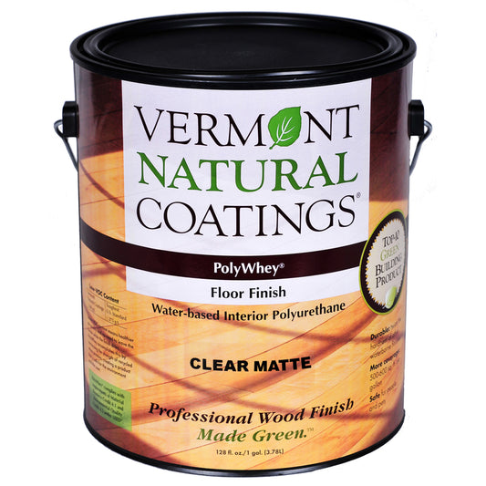Vermont Natural Coatings PolyWhey Matte Clear Water-Based Floor Finish 1 gal