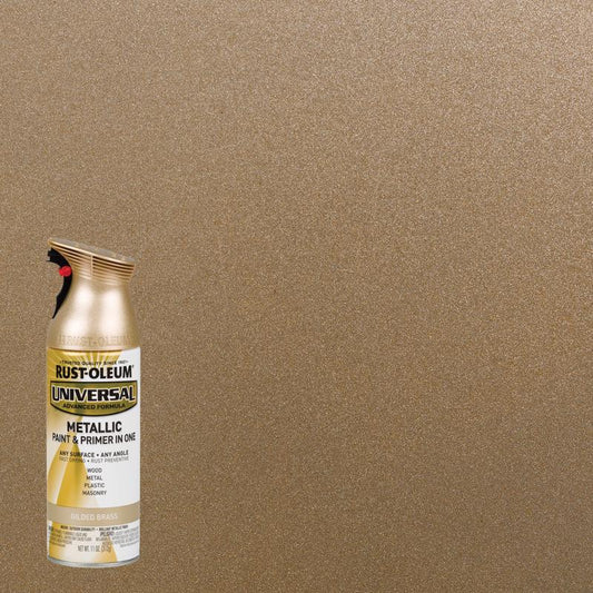 Rust-Oleum Universal Metallic Gilded Brass Spray Paint 11 oz